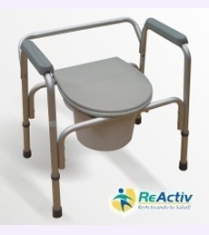 Cómodo de Acero Plegable con Respaldo