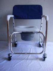 Silla Cómodo Ducha de Aluminio con Ruedas Desarmable