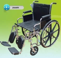 Silla de Ruedas Extra Ancha Reforzada